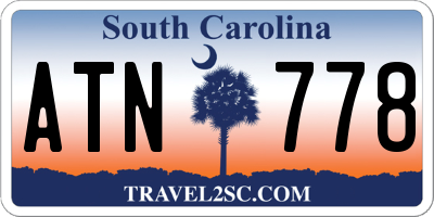 SC license plate ATN778