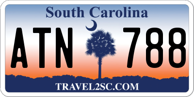 SC license plate ATN788