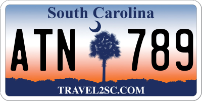 SC license plate ATN789