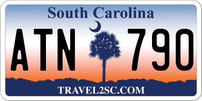 SC license plate ATN790