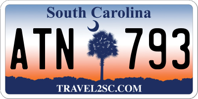 SC license plate ATN793