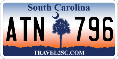 SC license plate ATN796