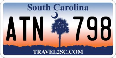SC license plate ATN798