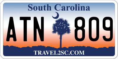 SC license plate ATN809