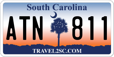 SC license plate ATN811