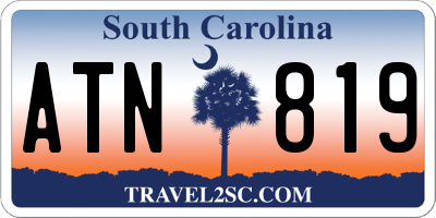 SC license plate ATN819