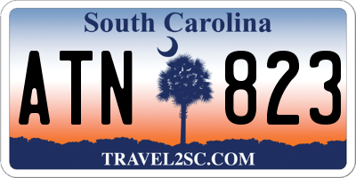 SC license plate ATN823
