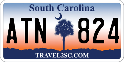 SC license plate ATN824