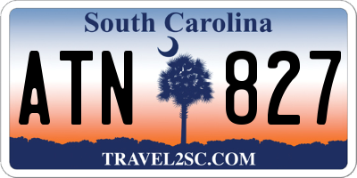 SC license plate ATN827