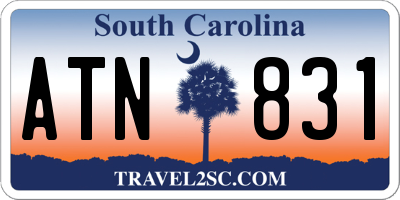SC license plate ATN831