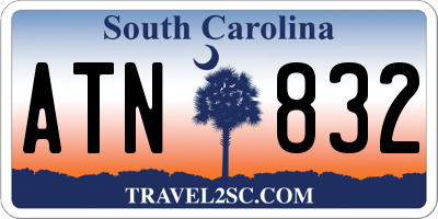 SC license plate ATN832
