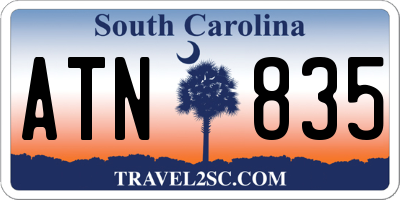 SC license plate ATN835