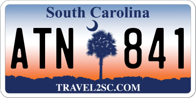 SC license plate ATN841