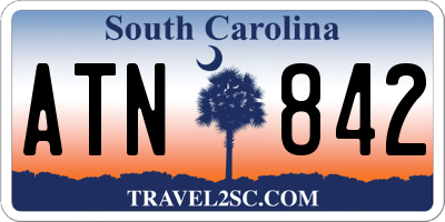 SC license plate ATN842