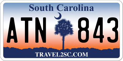 SC license plate ATN843