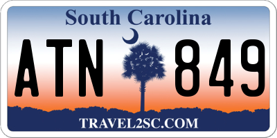 SC license plate ATN849