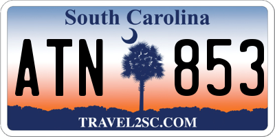 SC license plate ATN853