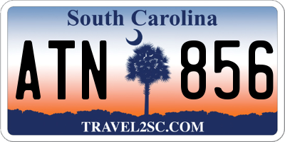 SC license plate ATN856