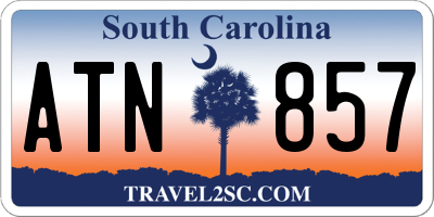 SC license plate ATN857