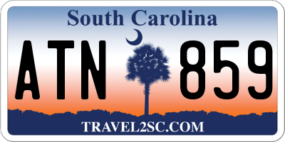 SC license plate ATN859
