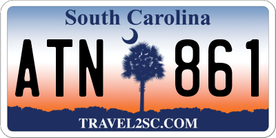 SC license plate ATN861