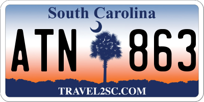 SC license plate ATN863