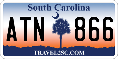 SC license plate ATN866