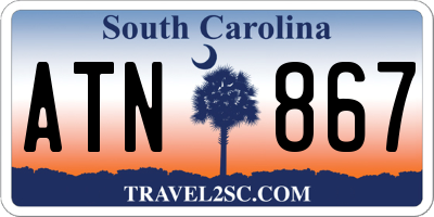SC license plate ATN867