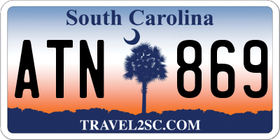 SC license plate ATN869