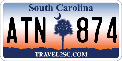 SC license plate ATN874