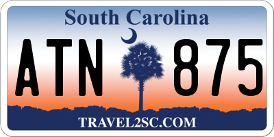 SC license plate ATN875