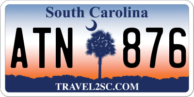 SC license plate ATN876