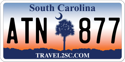SC license plate ATN877