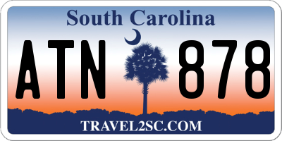 SC license plate ATN878