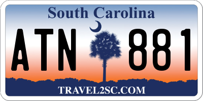 SC license plate ATN881