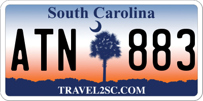 SC license plate ATN883