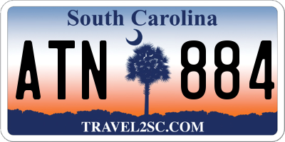 SC license plate ATN884