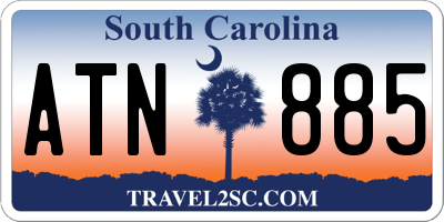 SC license plate ATN885