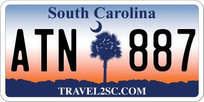 SC license plate ATN887