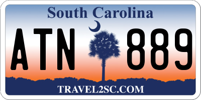 SC license plate ATN889
