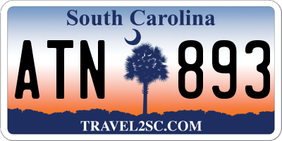 SC license plate ATN893