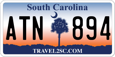 SC license plate ATN894