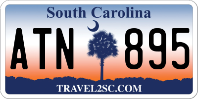 SC license plate ATN895