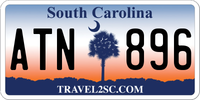 SC license plate ATN896