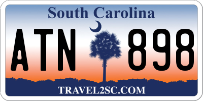 SC license plate ATN898
