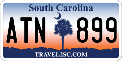 SC license plate ATN899