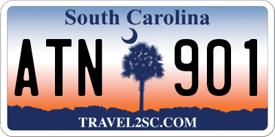 SC license plate ATN901