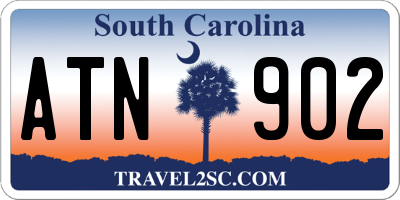 SC license plate ATN902