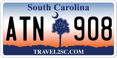 SC license plate ATN908