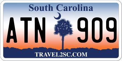 SC license plate ATN909